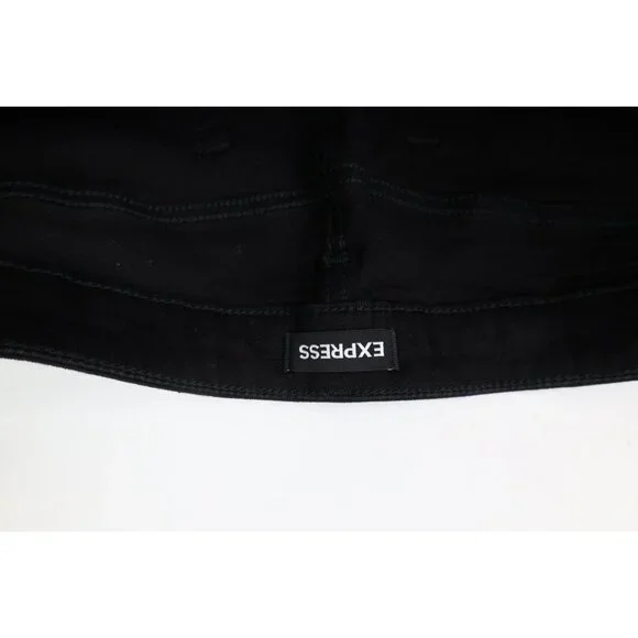 New Express Mens Size 32x34 Hyper Stretch Slim Fit Skinny Leg Denim Jeans Black